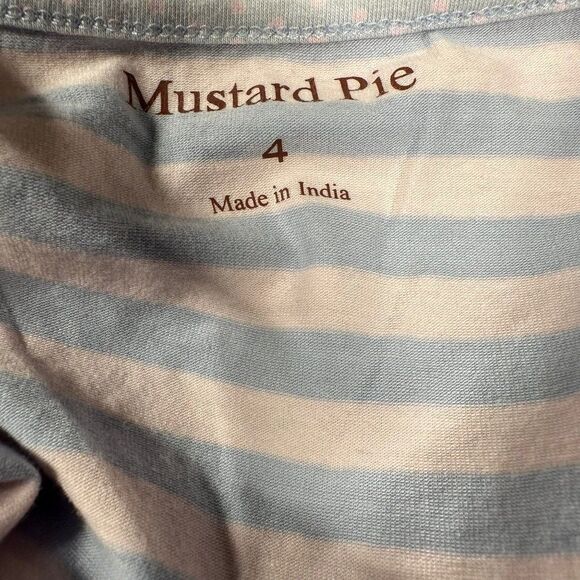 Girls NWT Mustard Pie Magnolia Pie Ruffled Tiered Dress Size 4 - Picture 7 of 8